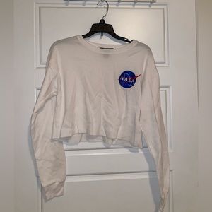 Brand new nasa cropped long sleeve